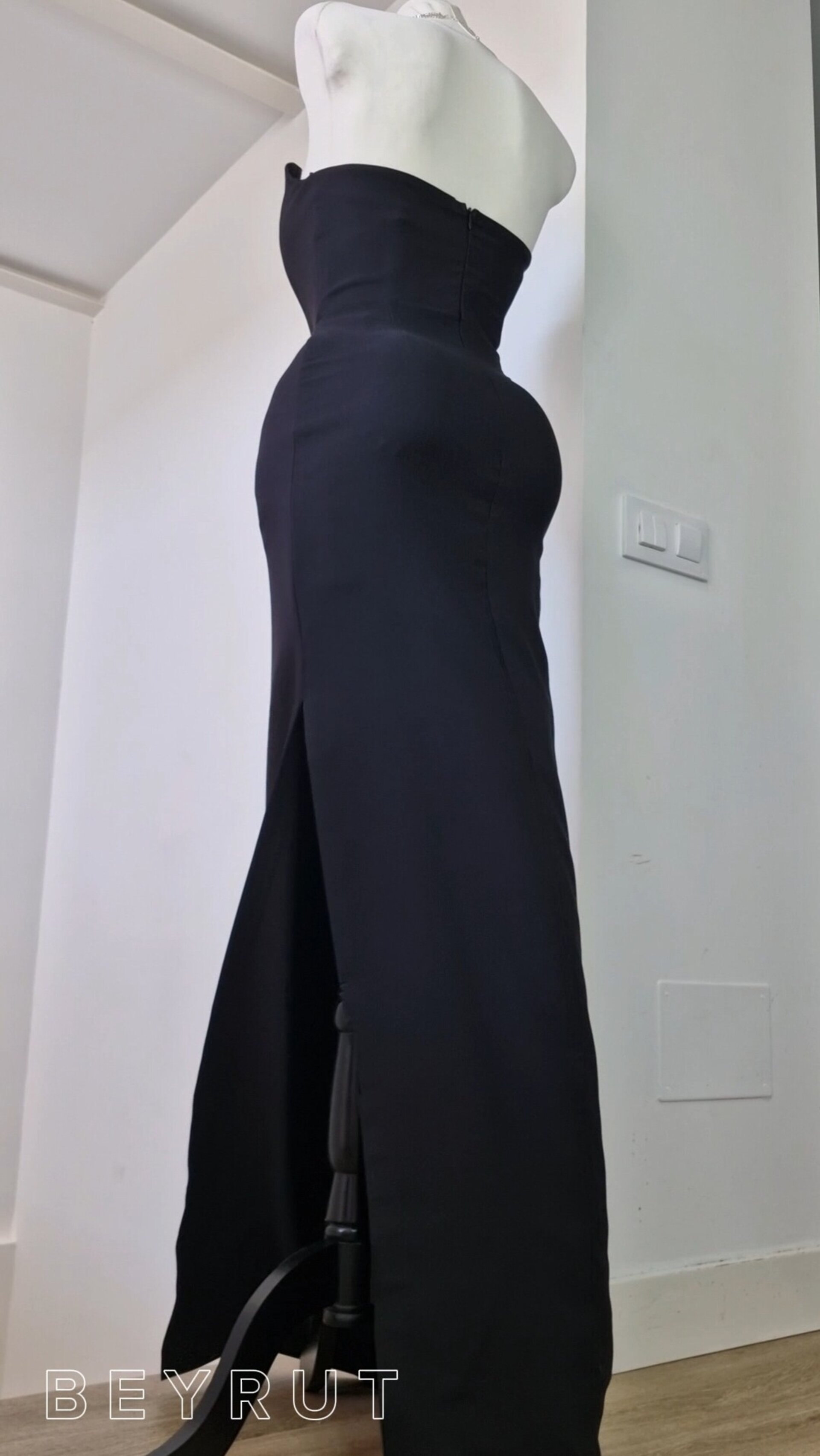 Vestido largo palabra de honor - 5