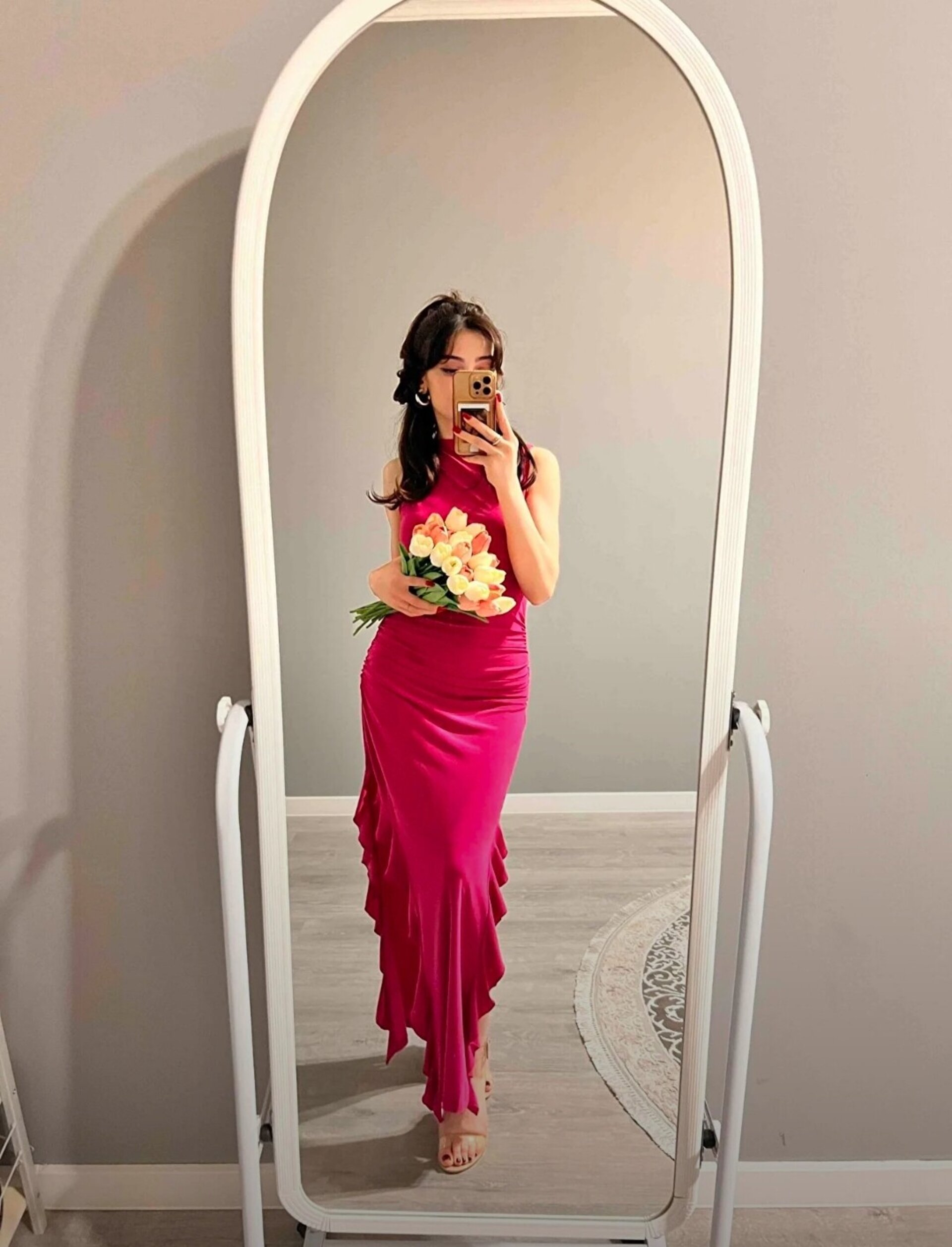 Vestido de fiesta con volantes - 6