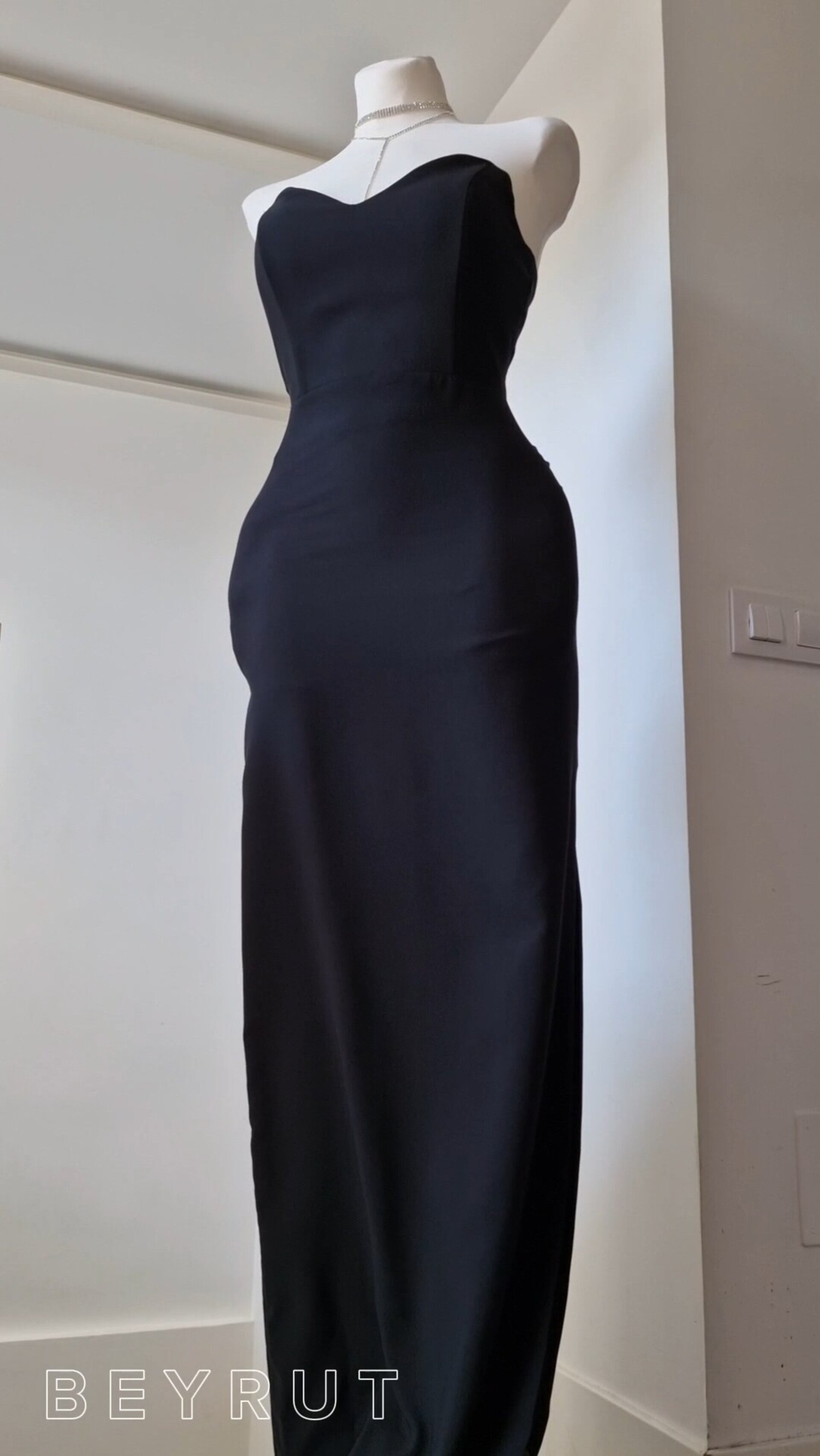 Vestido largo palabra de honor - 3