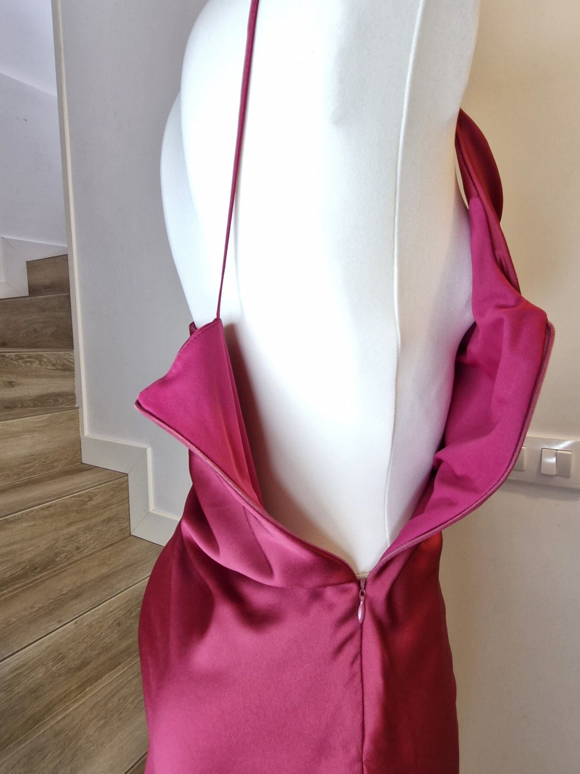 Vestido de fiesta corto asimetrico - 7