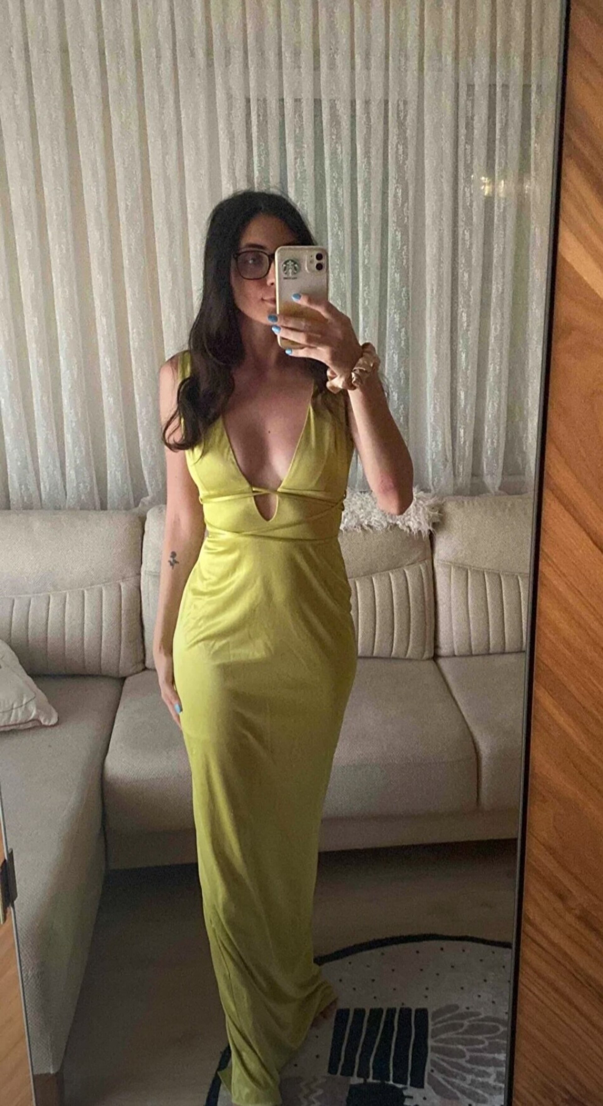 Vestido de fiesta largo lima entallado - 6